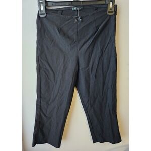Wild Fable Women's Black Pull On Dress Pants XS Bow Front Cropped NWT